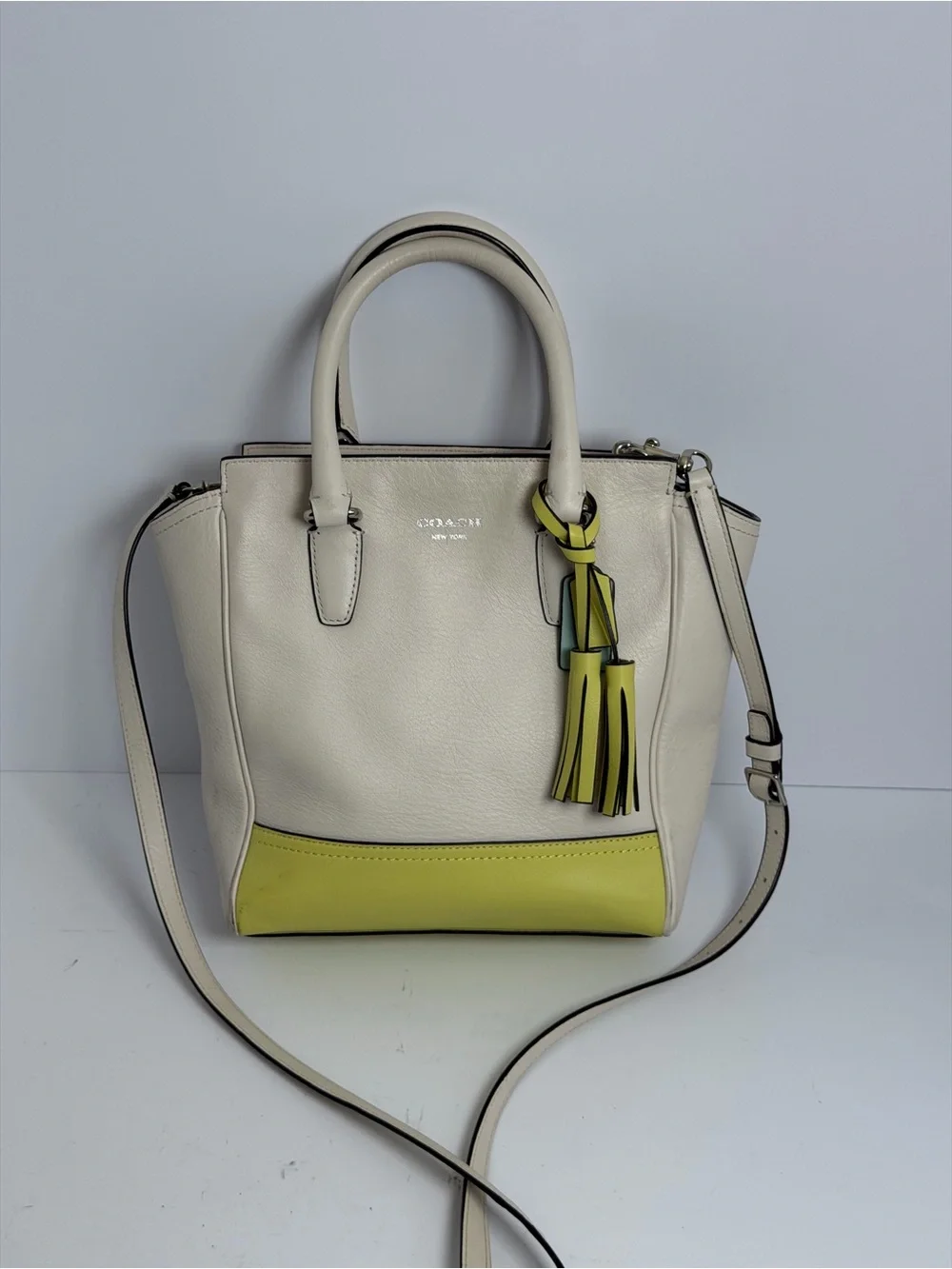 Coach Mini Tanner Leather Crossbody Satchel Bag